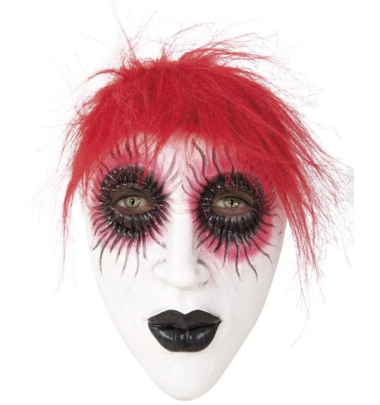 halloween horror masker redhead