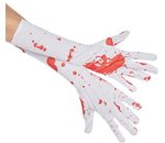 handschoenen met bloedspatten