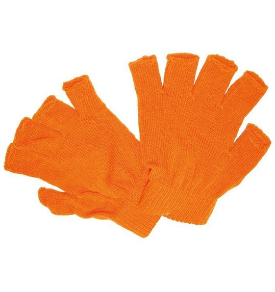 handschoenen zonder vingers oranje