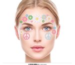 hippie make-up sticker gezicht