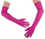 lange fuchsia handschoenen 60 cm