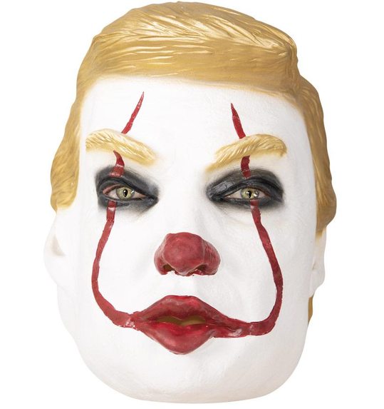 latex masker trumpy the clown