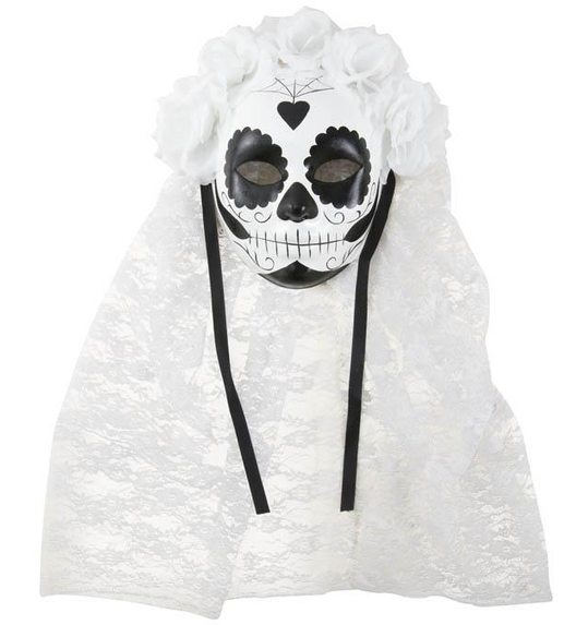 luxe day of the dead bruid masker