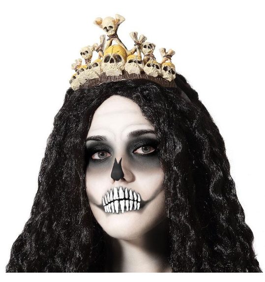 skelet tiara halloween diadeem