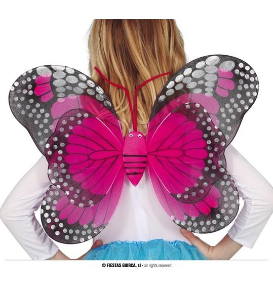 zwart roze vlinder vleugels