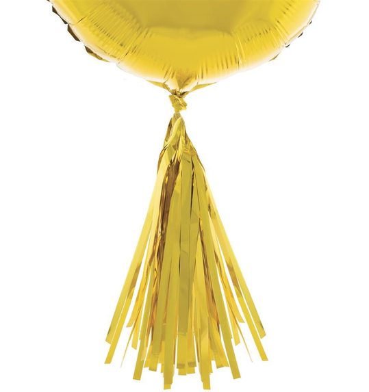 5 gouden pompoms voor deco of ballonnen