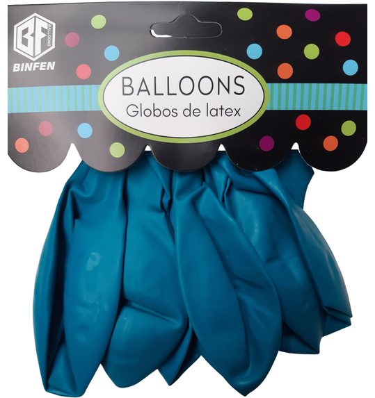 Ballons 12 stuks turquoise