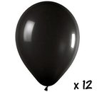 Ballons 12 stuks zwart