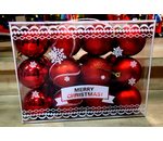 Classic kerstballen box rood 24 stuks