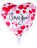 Folieballon 18 inch hart i love you