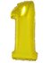 Folieballon cijfer 1 goud 40 inch