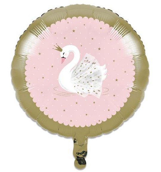Folieballon stylish swan (46cm)