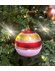 Glitter luxe Kerstballen 6 stuks rood, wit, goud