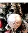Glitter luxe zilver Kerstballen 6 stuks