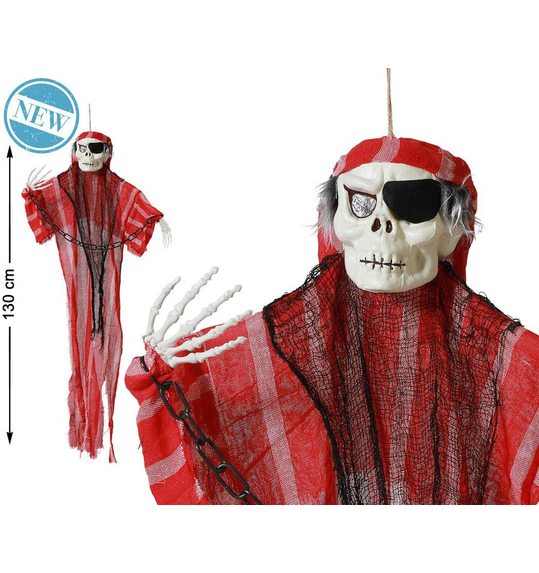 Halloween pirate skull deco
