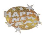 Happy new year papieren deco