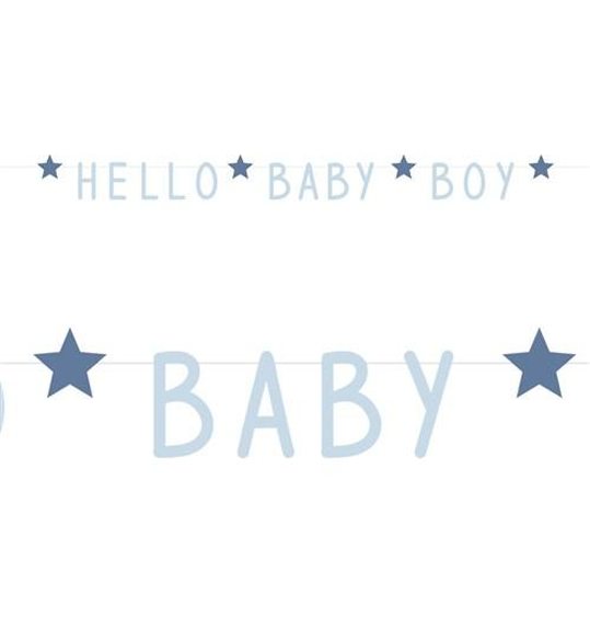 Letterslinger Blue Stars “Hello Baby Boy”
