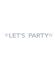 Letterslinger ‘Let‘s party‘ zilver (2,60m)