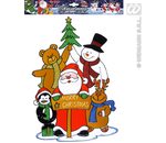Merry Christmas Santa'S Familie Venster Sticker