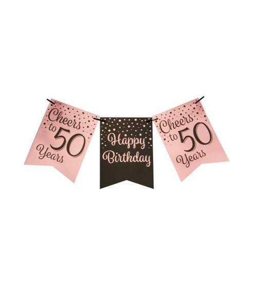 Verjaardag slinger 50 jaar - 6 meter