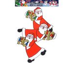 Verticale Santa Claus Trio Venster Sticker