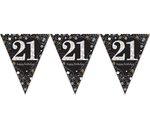 Vlaggenlijn sparkling gold '21' ste verjaardag(4m)