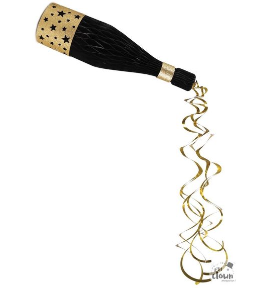 Zwart gouden champagne decoratie