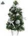 kerstboom zilveren decoratie 30 cm