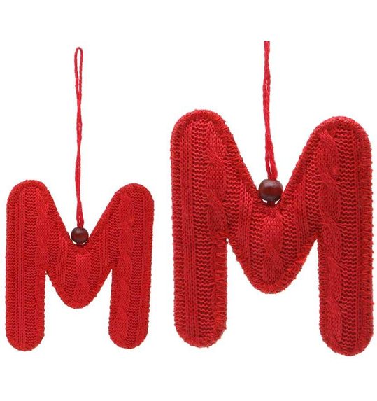 letter M kerst hanger