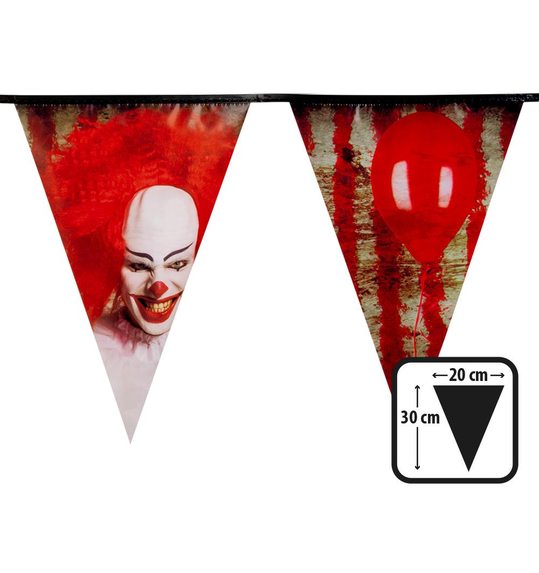 vlaggenlijn Horror clown