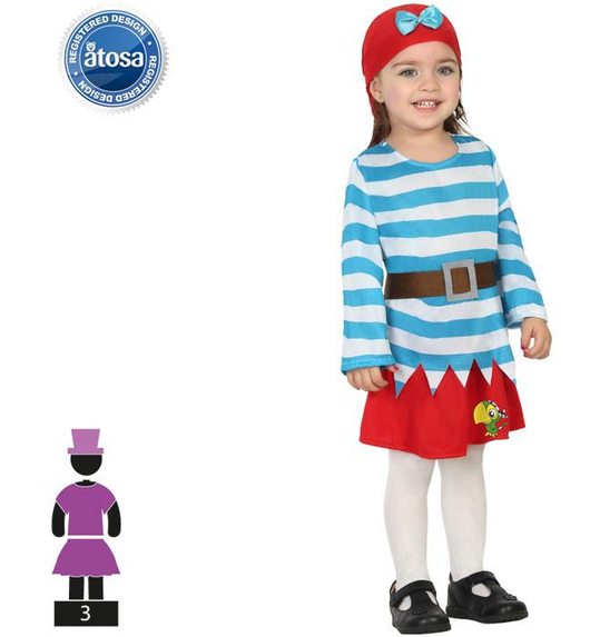 Baby Piraten meisjes kostuum