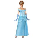 Blauw sprookjes prinses verkleed pak voor dames