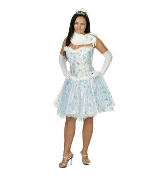 Blauwe ijs Prinses jurk voor dames