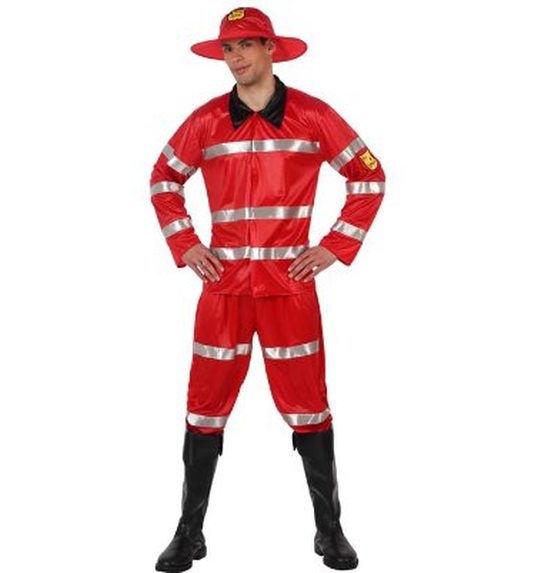 Brandweerman verkleed kostuum voor heren