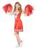 Cheerleader kostuum rood