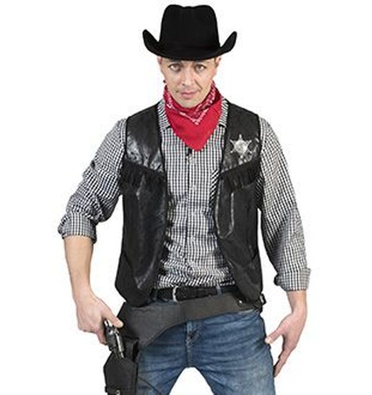 Cowboy vestje voor volwassenen