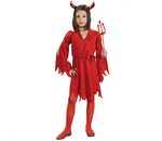 Duivel meisje rood Halloween kostuum kind