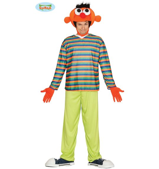 Ernie verkleed kostuum 