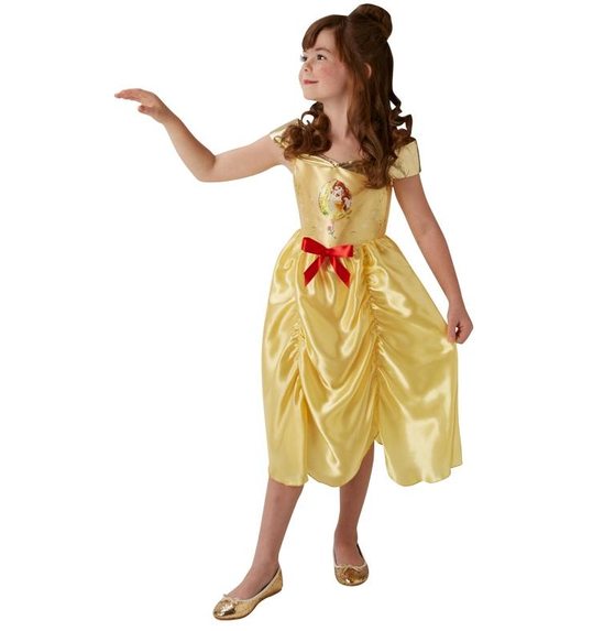 Gele disney Belle prinsessen jurk voor meisjes