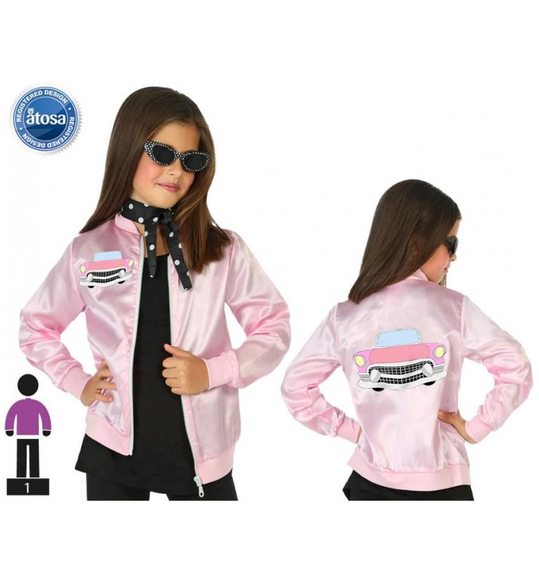 Grease jasje in roze voor kinderen