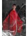 Halloween cape 140cm tweezijdig rood zwart