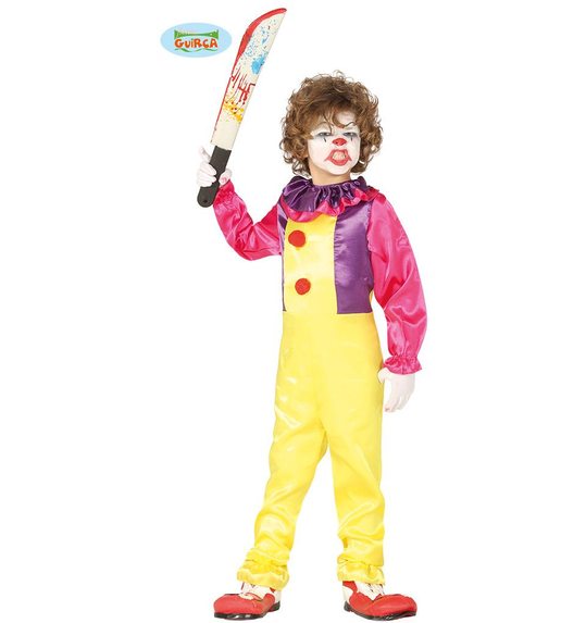 Halloween killer clown pak voor jongens