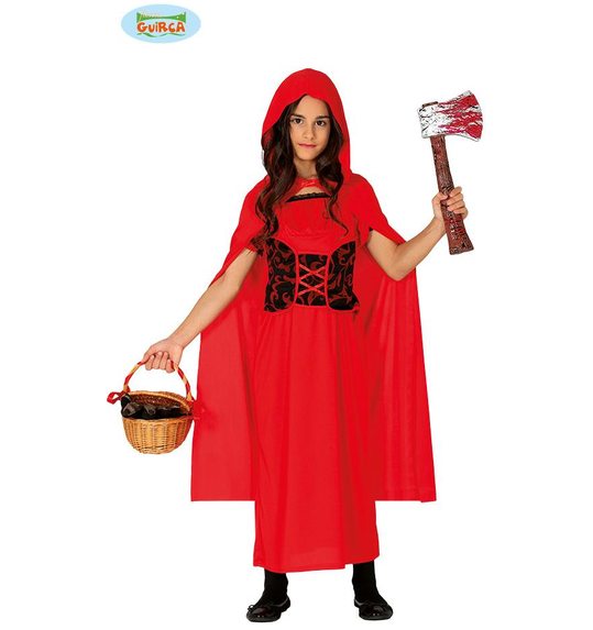 Halloween roodkapje kostuum voor meisjes