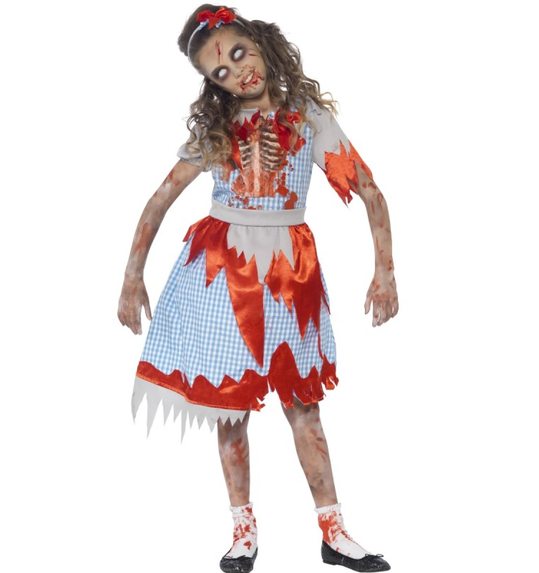 Halloween zombie Alice verkleed jurk