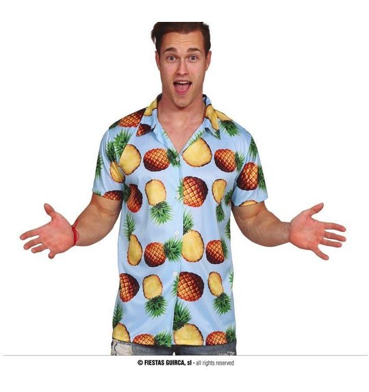 Hawaii shirt met ananas print