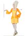 Hofdame/courtisane verkleed jurk geel voor dames