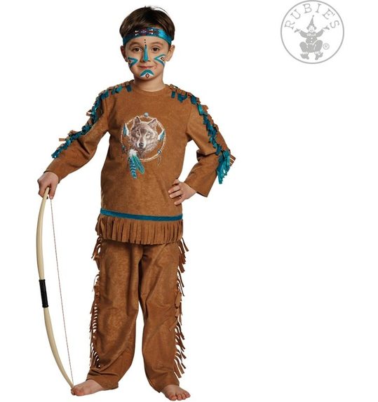 Indiaanse jongen western kostuum