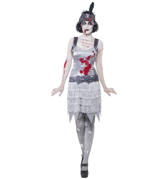 Jaren 20 zombie charleston jurk voor halloween