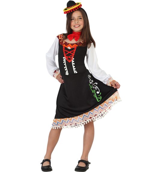 Mariachi mexicaanse verkleed jurk voor meisjes