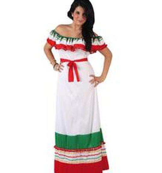 Mexicaanse dame verkleed jurk
